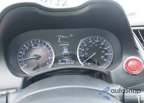 2017 Infiniti Q50 3.0T Red Sport 400 z USA, uszkodzony, nr VIN JN1FV7AP0HM851383